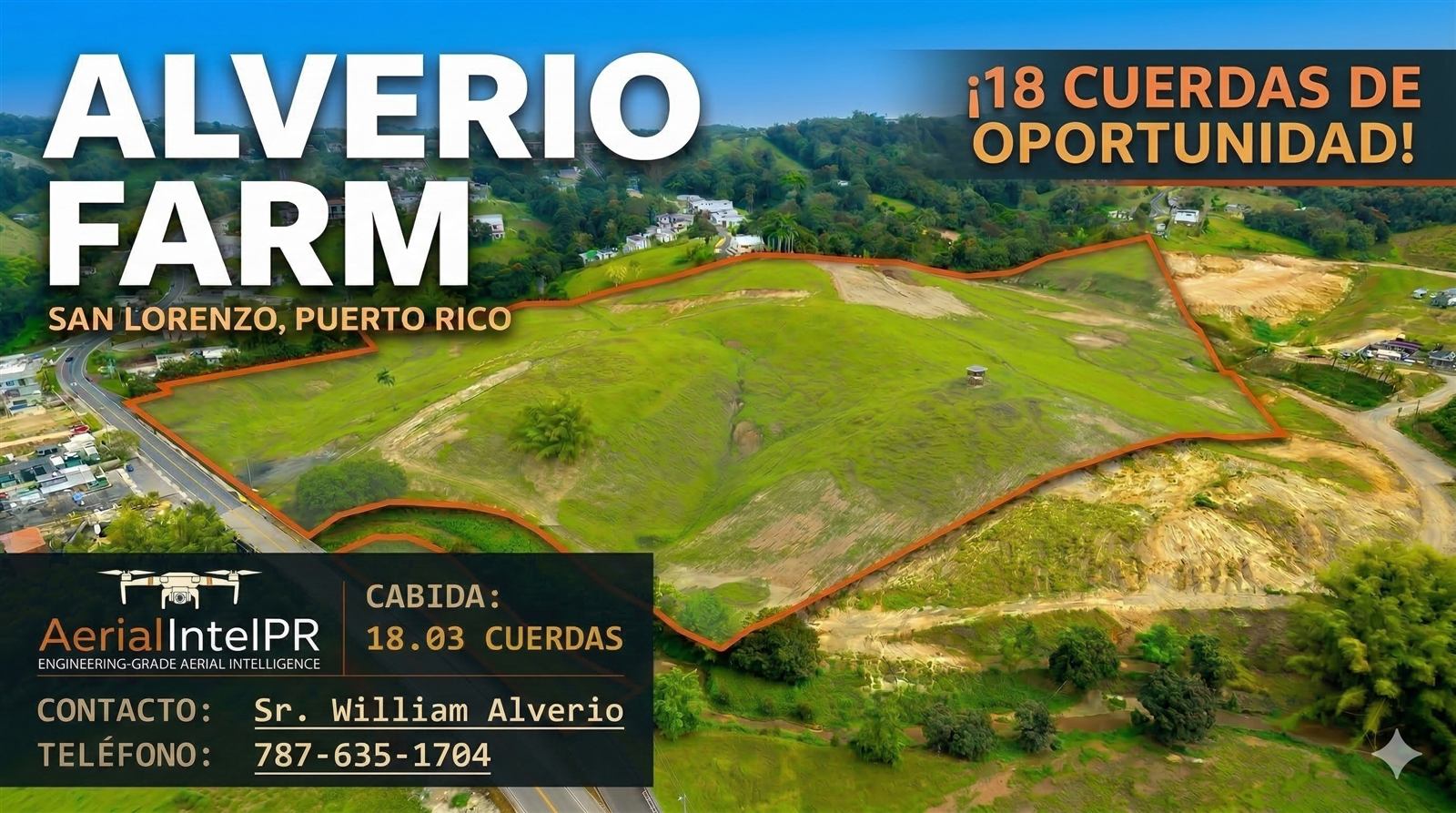 Alverio Farm — San Lorenzo, PR, 18.03 cuerdas